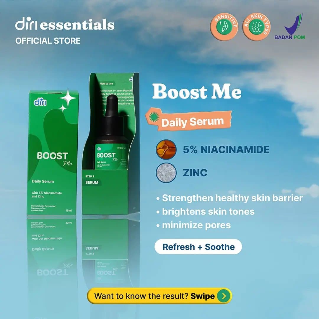 INTERNAL-DIRI BoostME Daily Serum With 5% Niacinamide & Zinc 15 ML